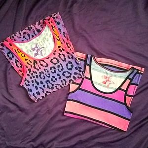 Lot of 2 Nollie Sunset Colored Tank Tops
